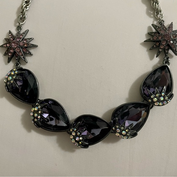 Betsey Johnson purple charm necklace - Picture 3 of 4